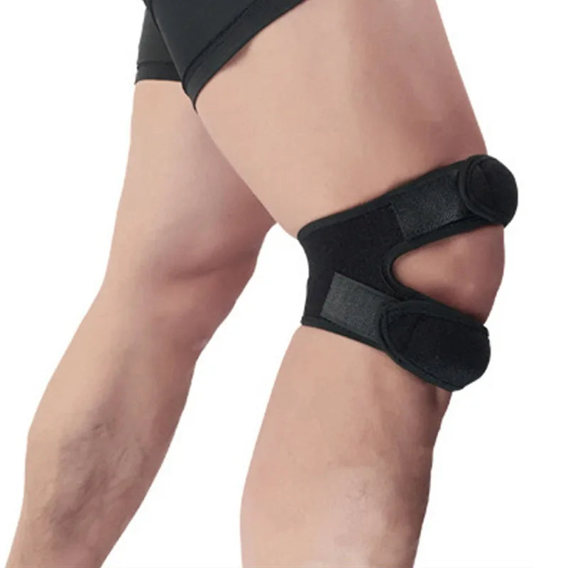 1pc Knee Support Pad Wrap Sleeve Nylon Neoprene Adjustable Breathable Anti Bump Outdoor Fitness Sportswear Leg Protector