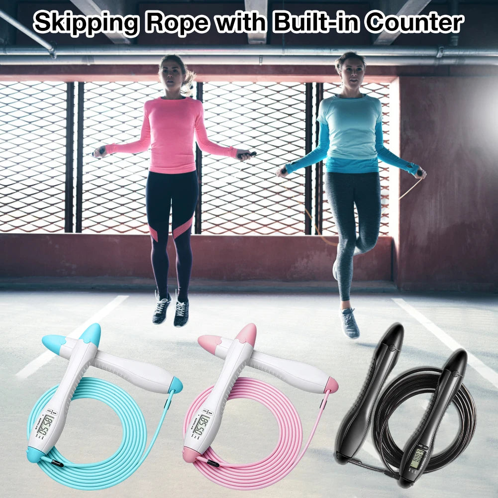Jump Ropes Smart Electronic Digital Wireless Skip Rope Calorie Consumption Fitness Body Building Exercise Jumping Rope