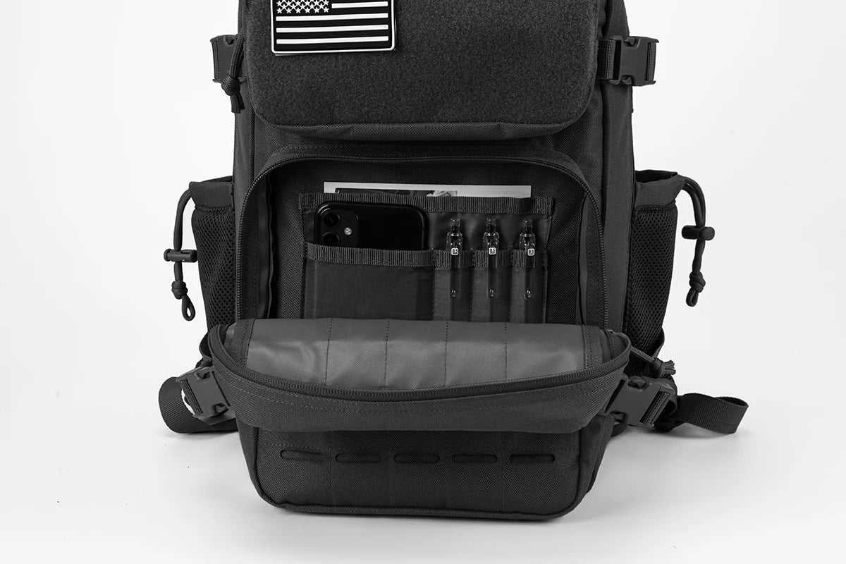 25L Tactical Backpack Outdoor Bag Fitness Backpack MOLLE Backpack Women's/Men's Hiking Survival Backpack Men's Dual Cup Holder
