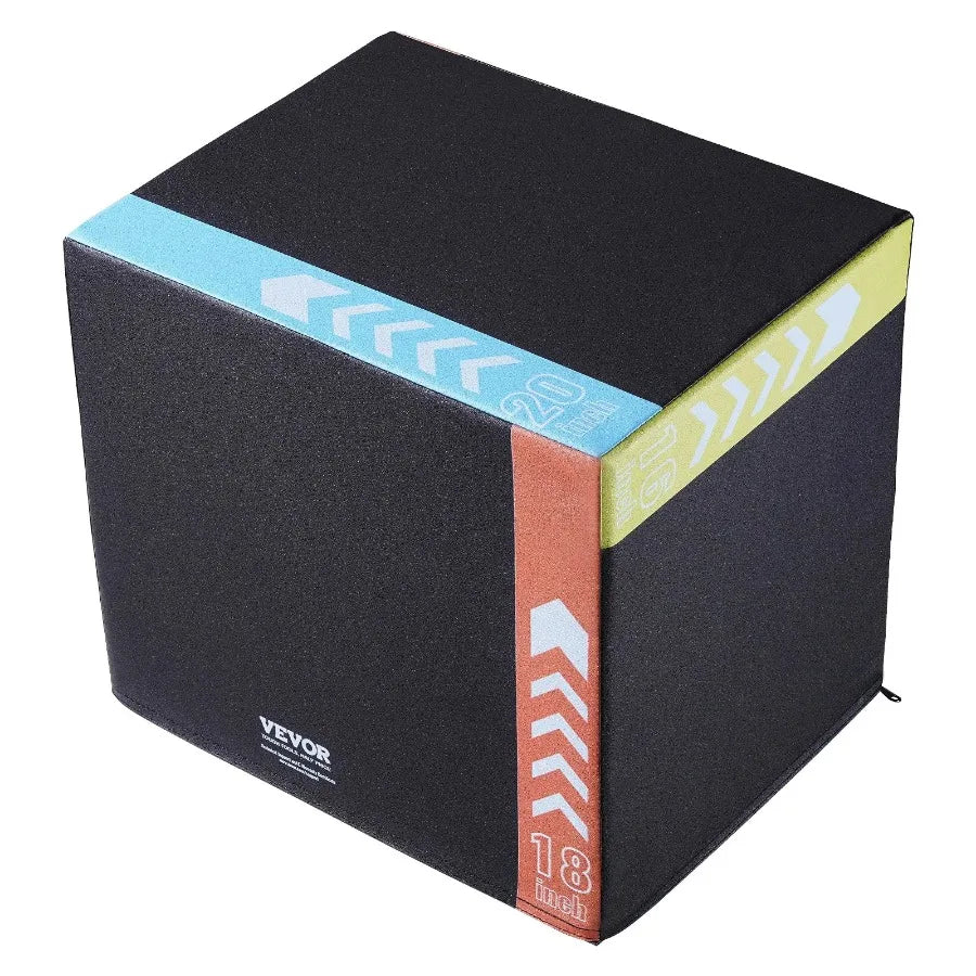 3 in 1 Plyometric Jump Box 20 18 16 Inch Cn Plyo Box Platform and Jumping Agility Box Anti-Slip Fitness Exercise Step Up Box f