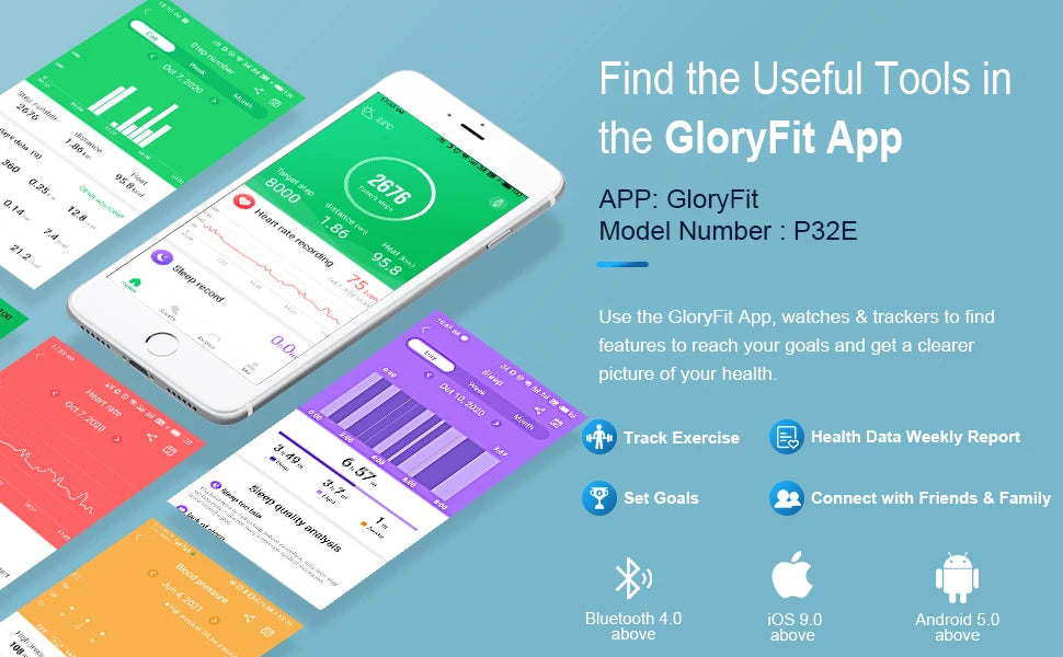 Jxrev Smart Watch, Fitness Tracker Watch for Men Women, 1.69'' Touch Smartwatch Fitness Watch with Ultra Thin Watch.