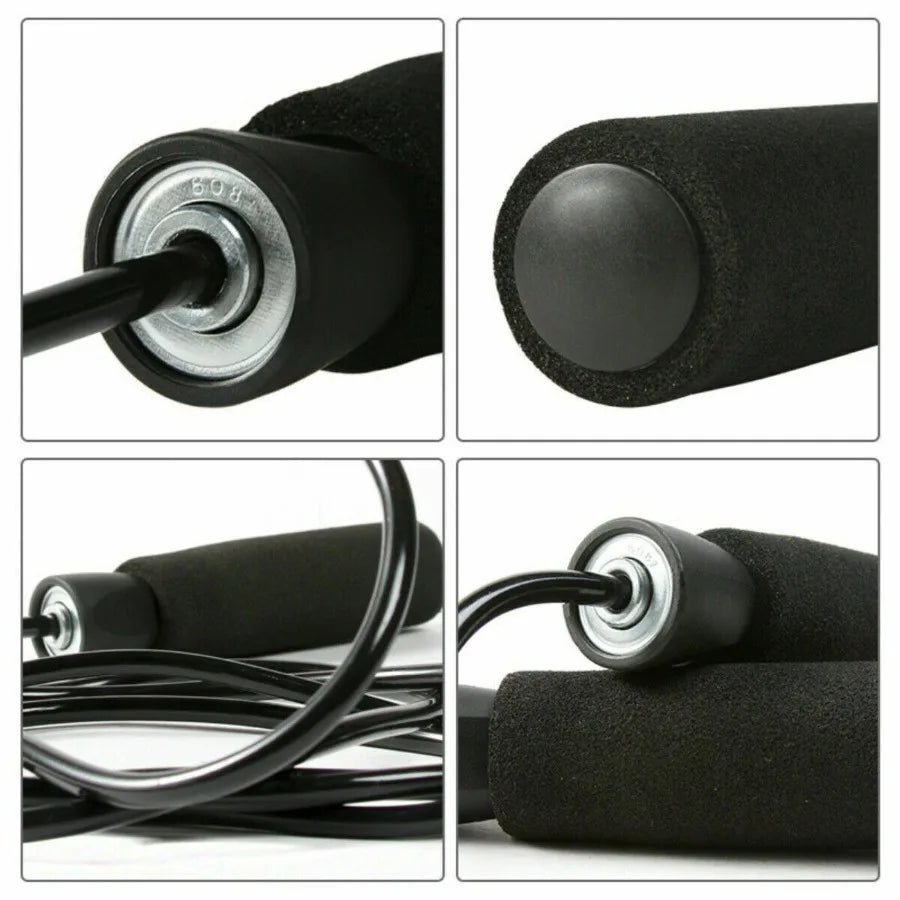 Gym Aerobic Exercise Boxing Skipping Jump Rope Adjustable Bearing Speed Fitness Bearing Jump Rope TangleFree Jumping Rope Speed