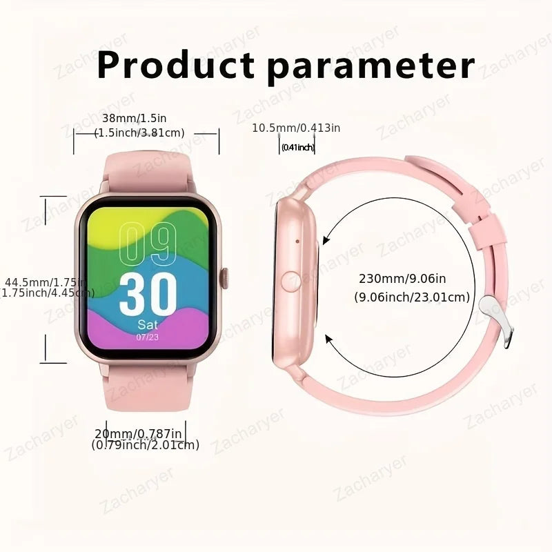 Fitness tracking, sleep monitoring time smart watch, with wireless call function, compatible with Android and iPhone,