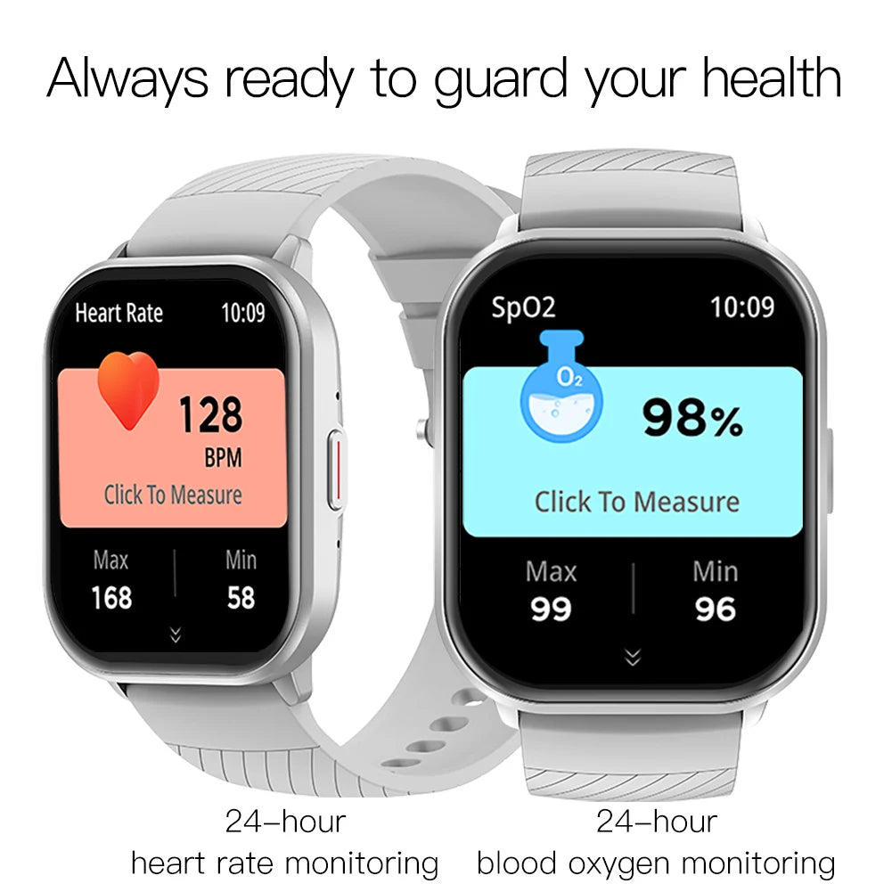 OLEVS 8206 Smart Watch Original Brand 2.01 Inch Full Touch Screen Sports Fitness Bluetooth  Smartwatch Compatible Android iOS