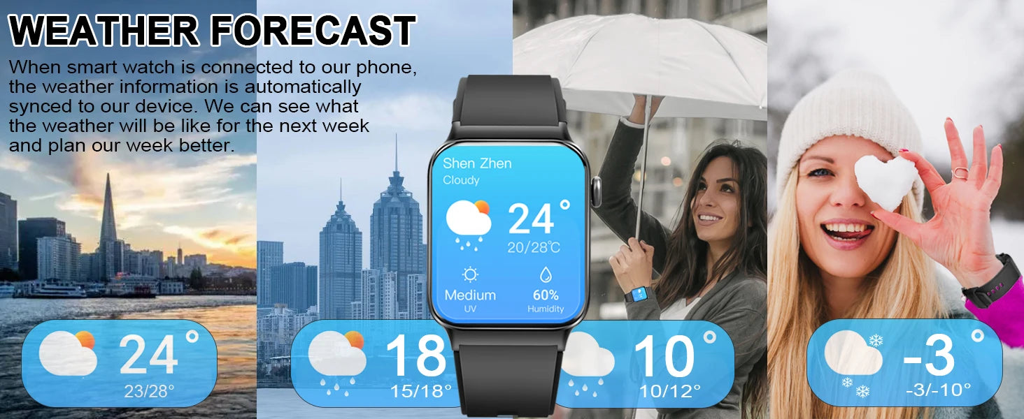 Jxrev 1.85" Ultra Thin Smartwatch (Answer/Make Call), IP68 Waterproof Fitness Tracker, 100+Sport Modes, Heart Rate/Sleep Monito.