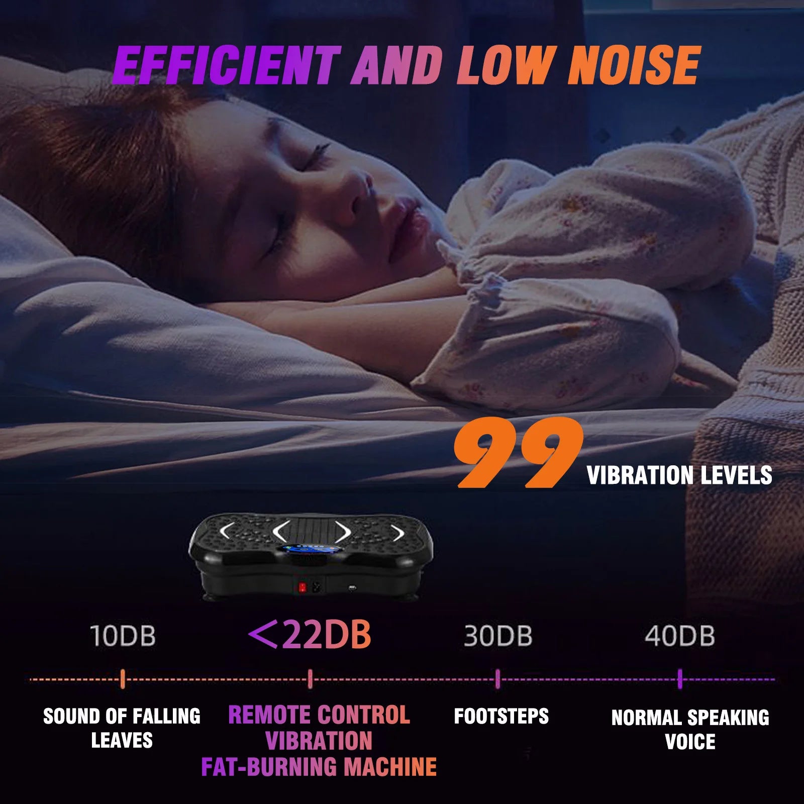 Vibration Plate Exercise Machine Fat-Burning Full Body Workout Power Vibration n Resistance Bands Fitness Equipmen Weight Loss