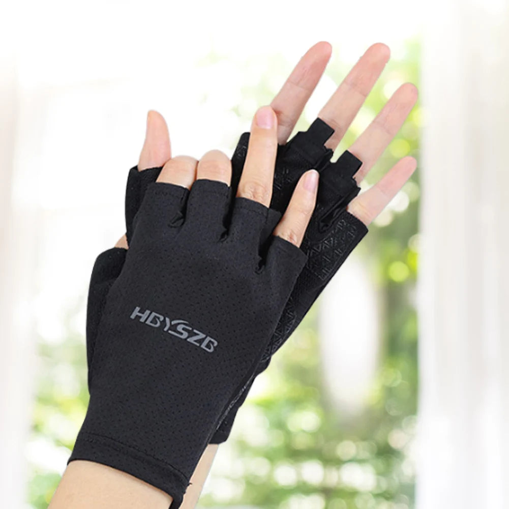 Fingerless Sports Fitness Gym Training Gloves for Men Women Cycling Gloves Motorcycle Mtb Anti-slip Gloves Bicycle Accessories