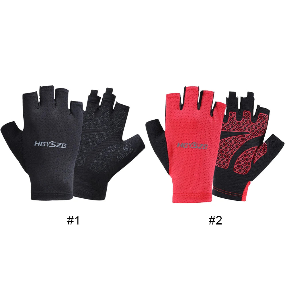 Fingerless Sports Fitness Gym Training Gloves for Men Women Cycling Gloves Motorcycle Mtb Anti-slip Gloves Bicycle Accessories