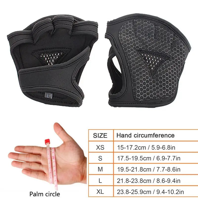 Lifting Palm Dumbbell Grips Pads Unisex Anti Skid Weight Training Gloves Gym Workout Fitness Sports For Hand Protector