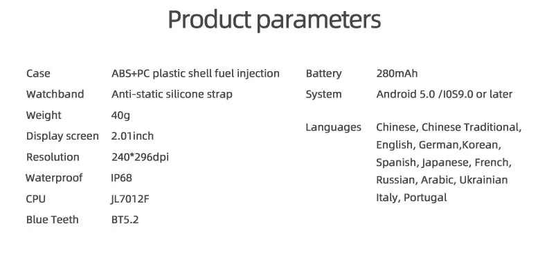 OLEVS 8206 Smart Watch Original Brand 2.01 Inch Full Touch Screen Sports Fitness Bluetooth  Smartwatch Compatible Android iOS