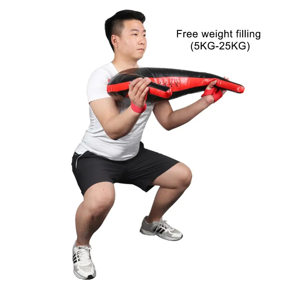 PU Boxing Training Bulgarian Power Bag Muay Thai Training Sand Sandbag 5-20kg MMA Boxing Power Bag Empty Bag Fitness Weight Bags