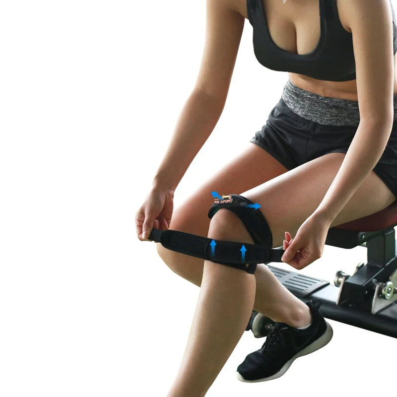 1pc Knee Support Pad Wrap Sleeve Nylon Neoprene Adjustable Breathable Anti Bump Outdoor Fitness Sportswear Leg Protector