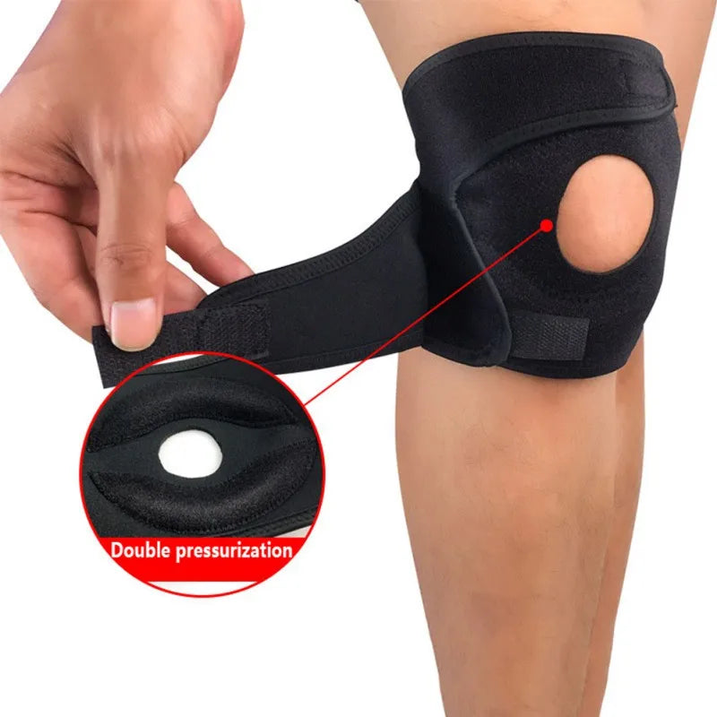 1pc Knee Support Pad Wrap Sleeve Nylon Neoprene Adjustable Breathable Anti Bump Outdoor Fitness Sportswear Leg Protector