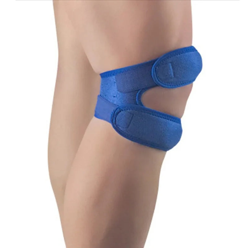 1pc Knee Support Pad Wrap Sleeve Nylon Neoprene Adjustable Breathable Anti Bump Outdoor Fitness Sportswear Leg Protector