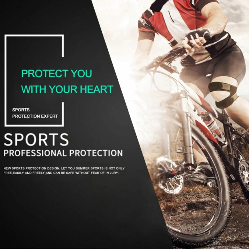 1pc Knee Support Pad Wrap Sleeve Nylon Neoprene Adjustable Breathable Anti Bump Outdoor Fitness Sportswear Leg Protector