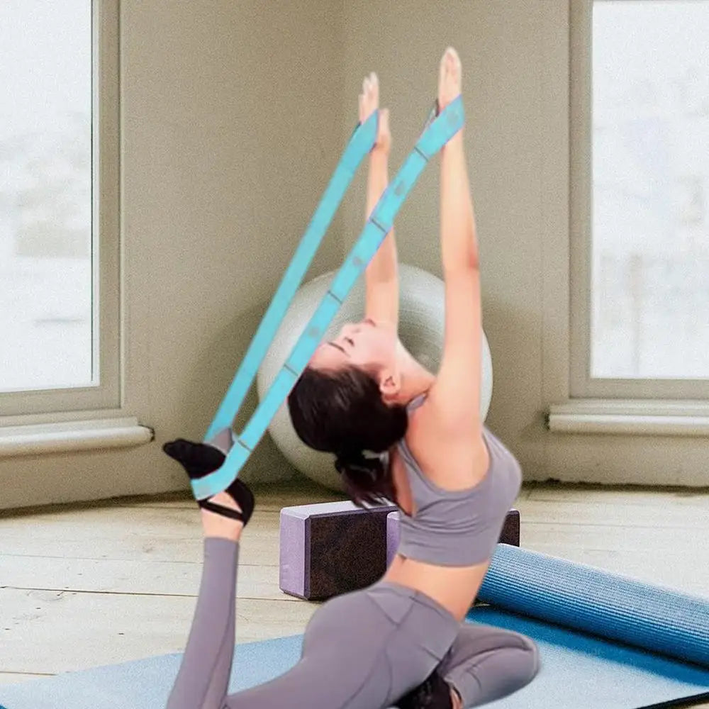 Stretch Band For Exercise Workout Band With 10 Loops Strength Bands Elastic Fitness Strap For Yoga Pilates Stretching Strength