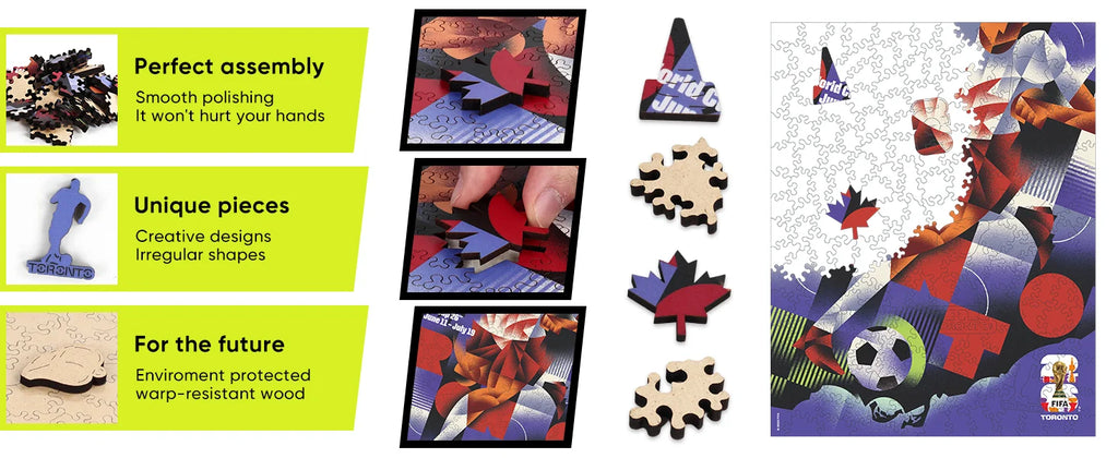 World Cup Wooden Puzzle Wall Art – 200 Pieces