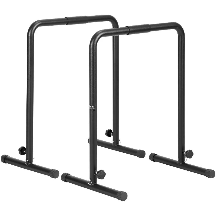 Dip Bars 440 lbs Capacity Heave Duty Dip Stand Station with Adjustable Height Fitness Workout Dip Bar Station Stabilizer Paral