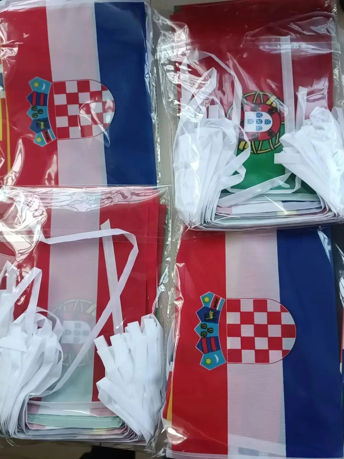 World Cup Flag Set – Handheld & Hanging Decor