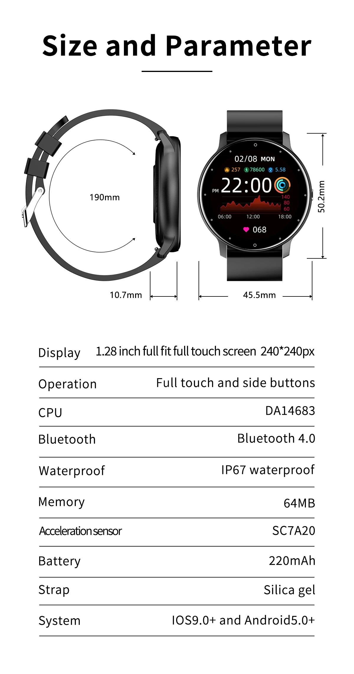 LIGE Sport Smartwatch