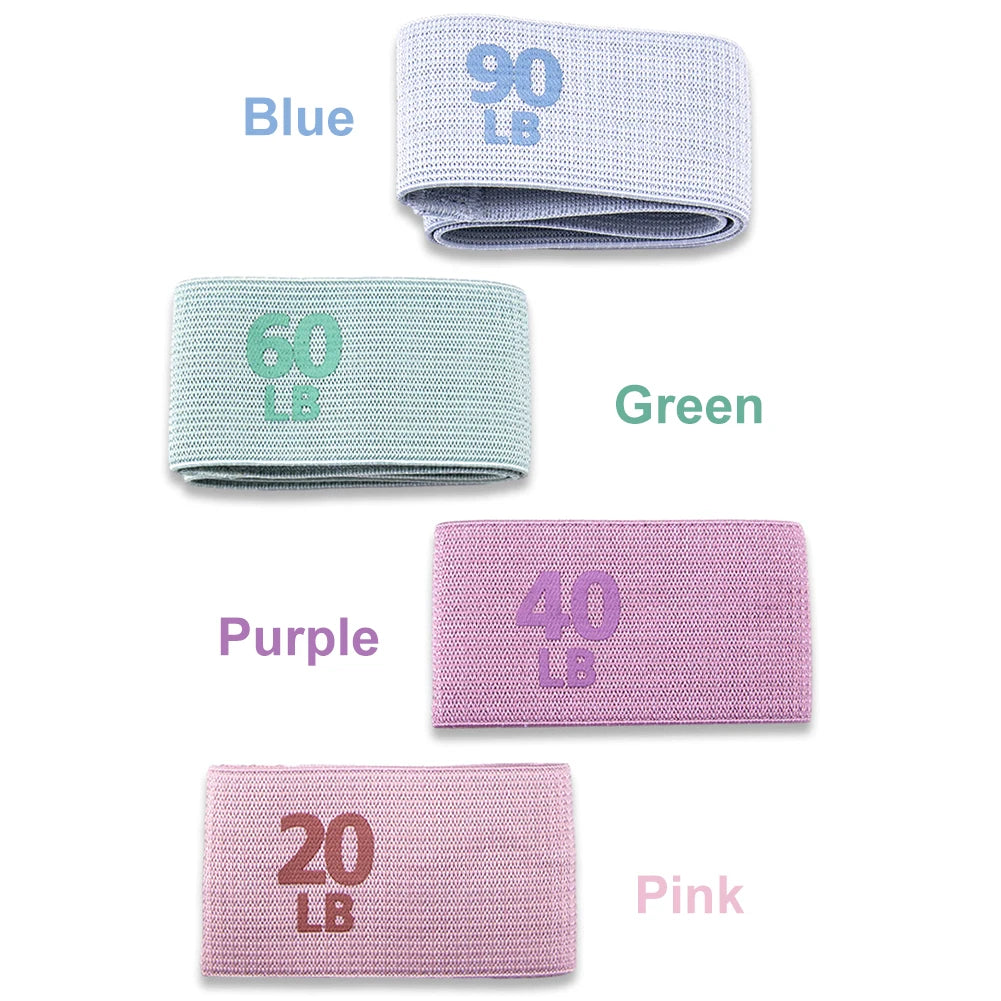 Fitness Resistance Bands Fabric Elastic Bands Yoga Pilates Hip Circle Expander Bands Gym Training Loops Yoga Workout Equipment