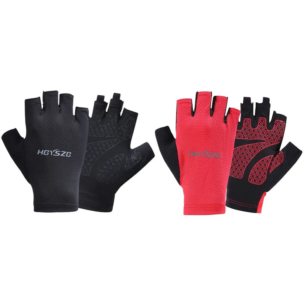 Fingerless Sports Fitness Gym Training Gloves for Men Women Cycling Gloves Motorcycle Mtb Anti-slip Gloves Bicycle Accessories