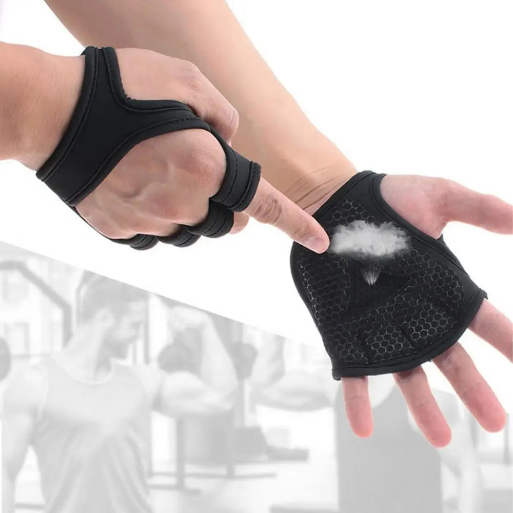Lifting Palm Dumbbell Grips Pads Unisex Anti Skid Weight Training Gloves Gym Workout Fitness Sports For Hand Protector