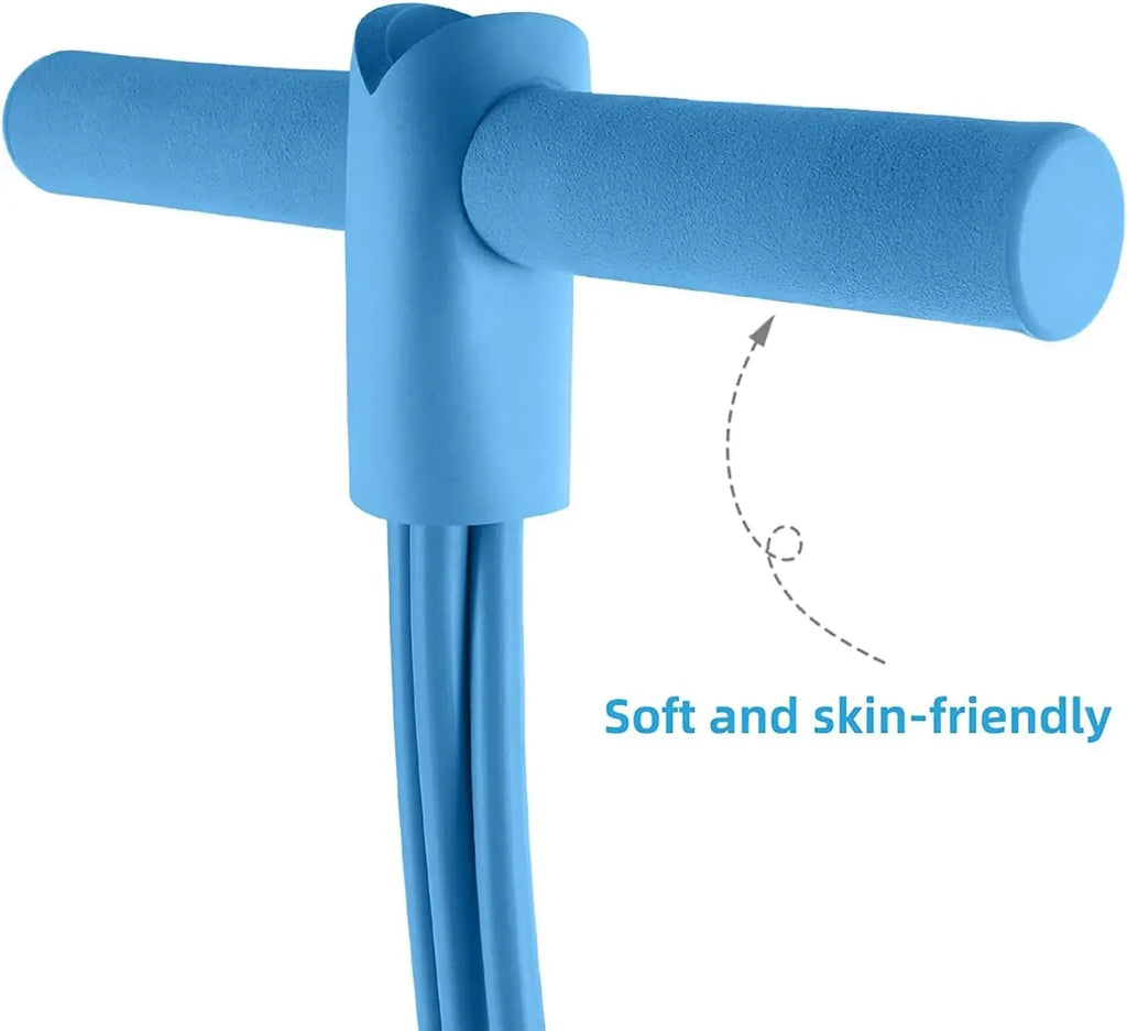 4-Level Resistance Band Tensioner with Non-Slip Handles - Home Fitness Equipment for Abdominal Muscle Training Yoga Abdominal