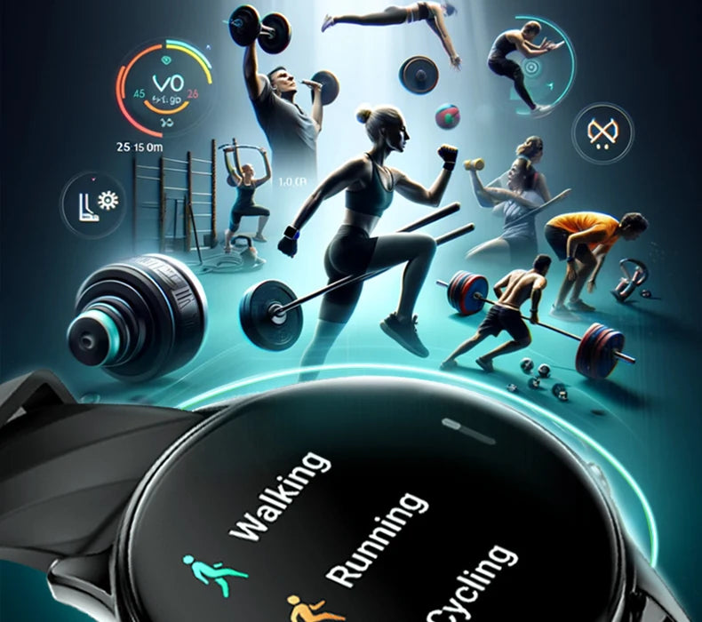 KUMI GW5 Smart Watch 1.39" HD Display Fitness Tracker IP68 Waterproof Heart Rate SpO2 Monitor 100+ Sports Modes