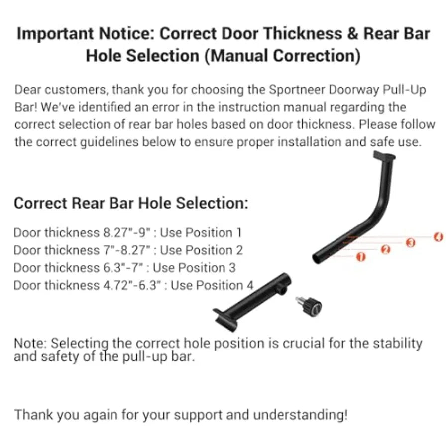 Pull Up Bar for Doorway