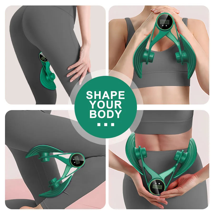 Multifunctional Leg Beauty Device Pelvic Floor Muscle Training Postpartum Repair Leg Clamp Countable Trainer Fitness Device