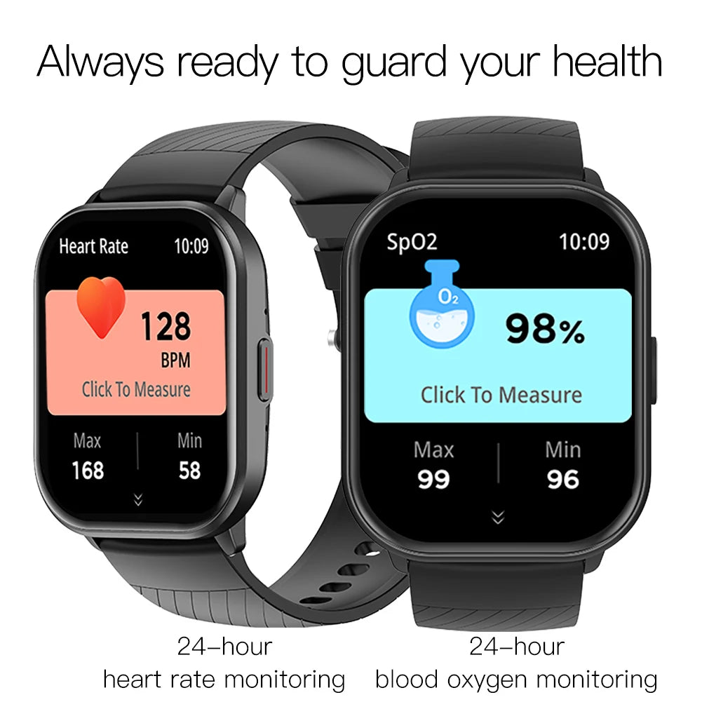 OLEVS 8206 Smart Watch Original Brand 2.01 Inch Full Touch Screen Sports Fitness Bluetooth  Smartwatch Compatible Android iOS