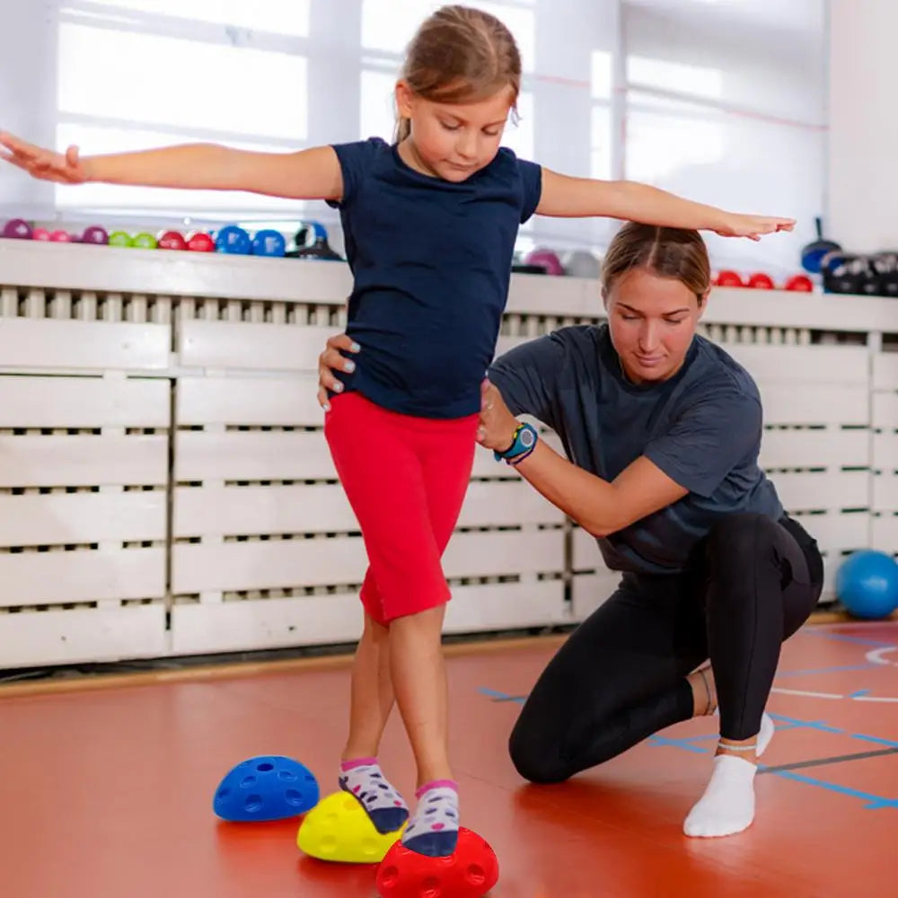 5pcs PP Balance Stepping Stones Sensory Climbing Block For Kids Fitness Ball Balance Trainers Stabilizer Sports Game For Home