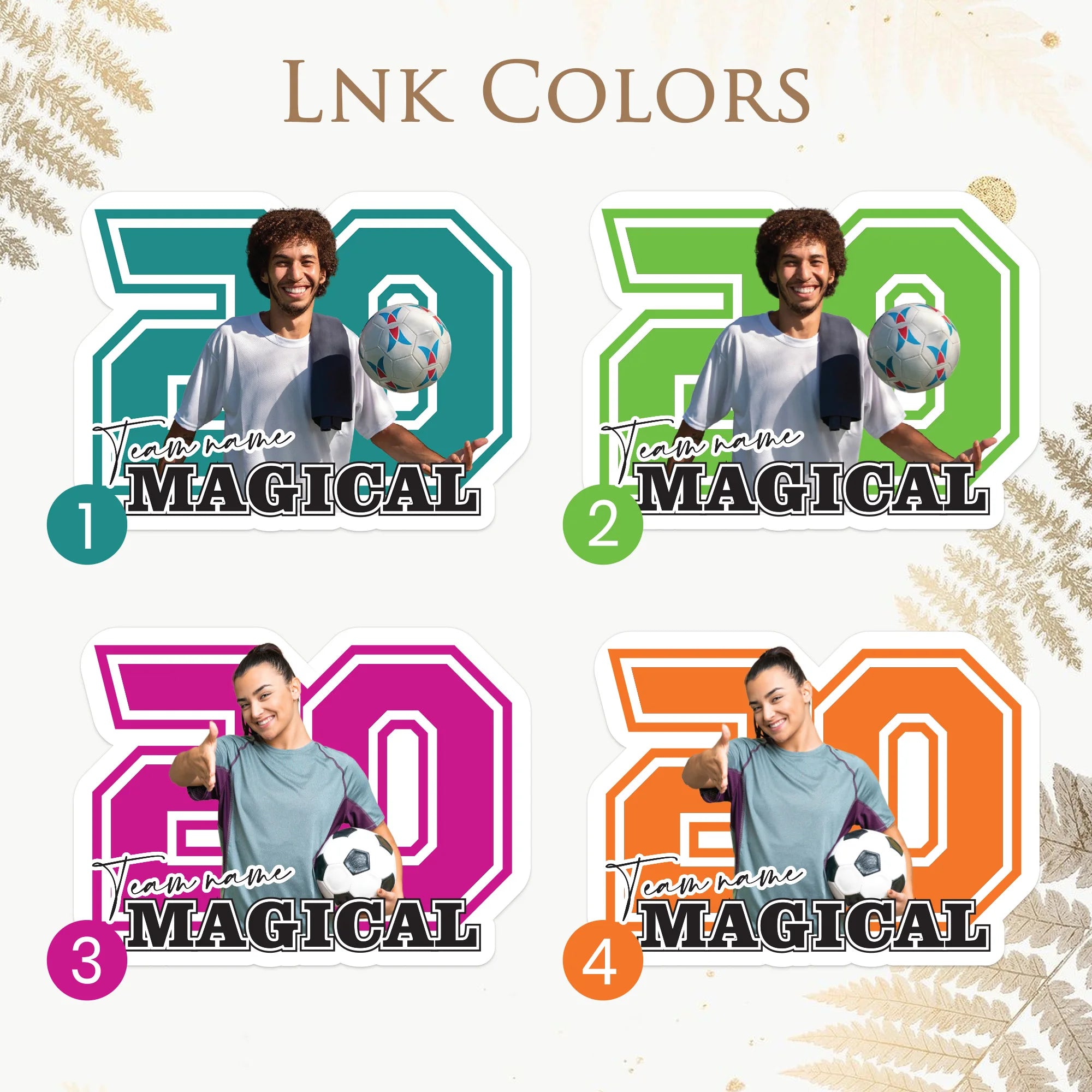 Custom Soccer Stickers (Waterproof Vinyl)