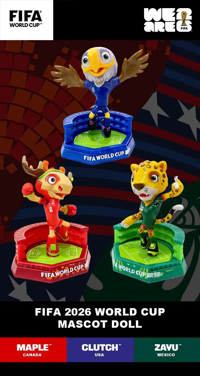World Cup Mascot Collectible Set (3 Pieces)