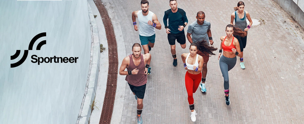 Sportneer Adjustable Ankle Weights 1Pair 10lb Leg Weight Straps for Women Men Weighted Ankle Weights Set for Gym Fitness Workout