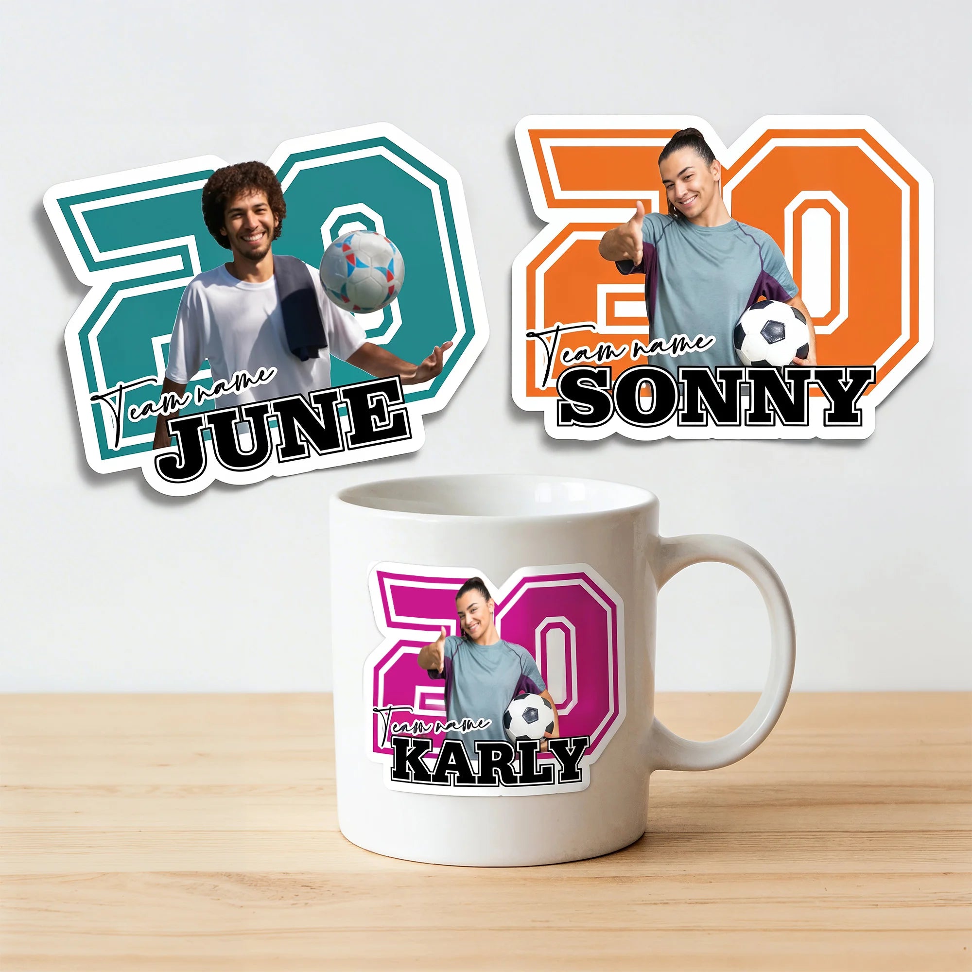 Custom Soccer Stickers (Waterproof Vinyl)