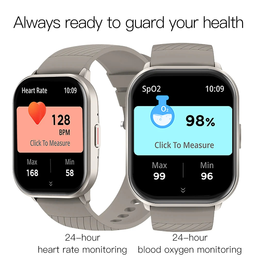 OLEVS 8206 Smart Watch Original Brand 2.01 Inch Full Touch Screen Sports Fitness Bluetooth  Smartwatch Compatible Android iOS