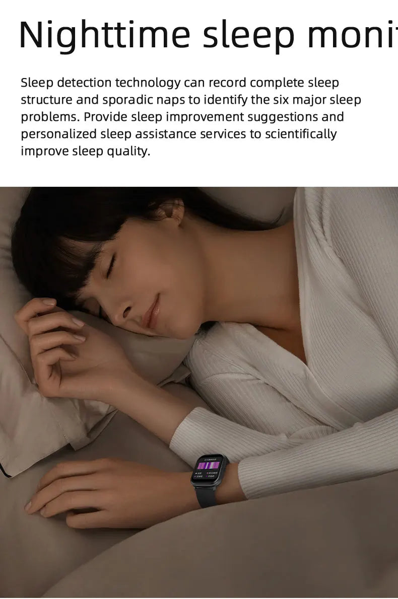 OLEVS 8206 Smart Watch Original Brand 2.01 Inch Full Touch Screen Sports Fitness Bluetooth  Smartwatch Compatible Android iOS