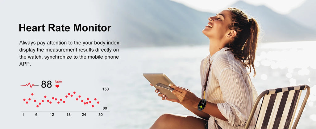 Jxrev Smart Watch, 1.85" Sports Watch for IP68 Waterproof, 110+ Sport Modes, Fitness Activity Tracker, Ultra Thin Watch.