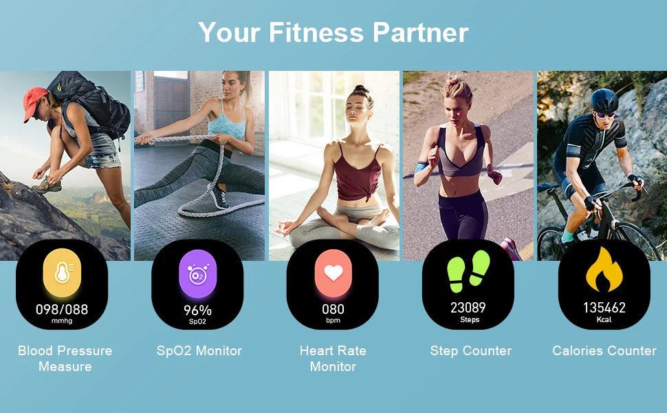 Jxrev Smart Watch, Fitness Tracker Watch for Men Women, 1.69'' Touch Smartwatch Fitness Watch with Ultra Thin Watch.