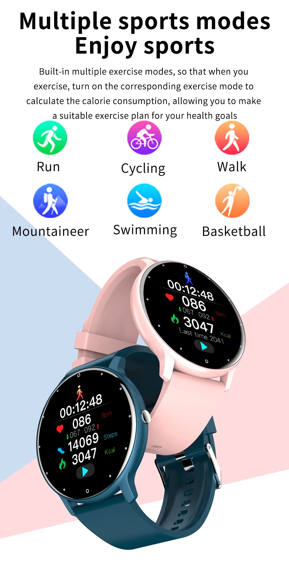 LIGE Smart Watch Men Women Full Touch Screen Sport Fitness Watch Man IP67 Waterproof Bluetooth Call For Android IOS Smartwatches