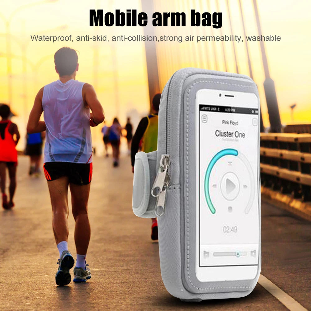 Universal Running Armband Phone Case Holder Jogging Shockproof Phone Bag Fitness Gym Arm Band Cellphone Pouch