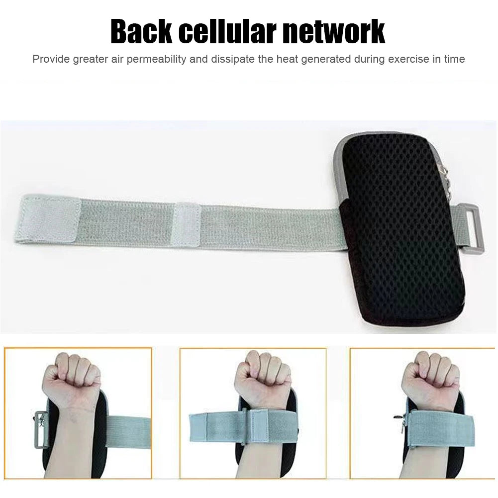 Universal Running Armband Phone Case Holder Jogging Shockproof Phone Bag Fitness Gym Arm Band Cellphone Pouch
