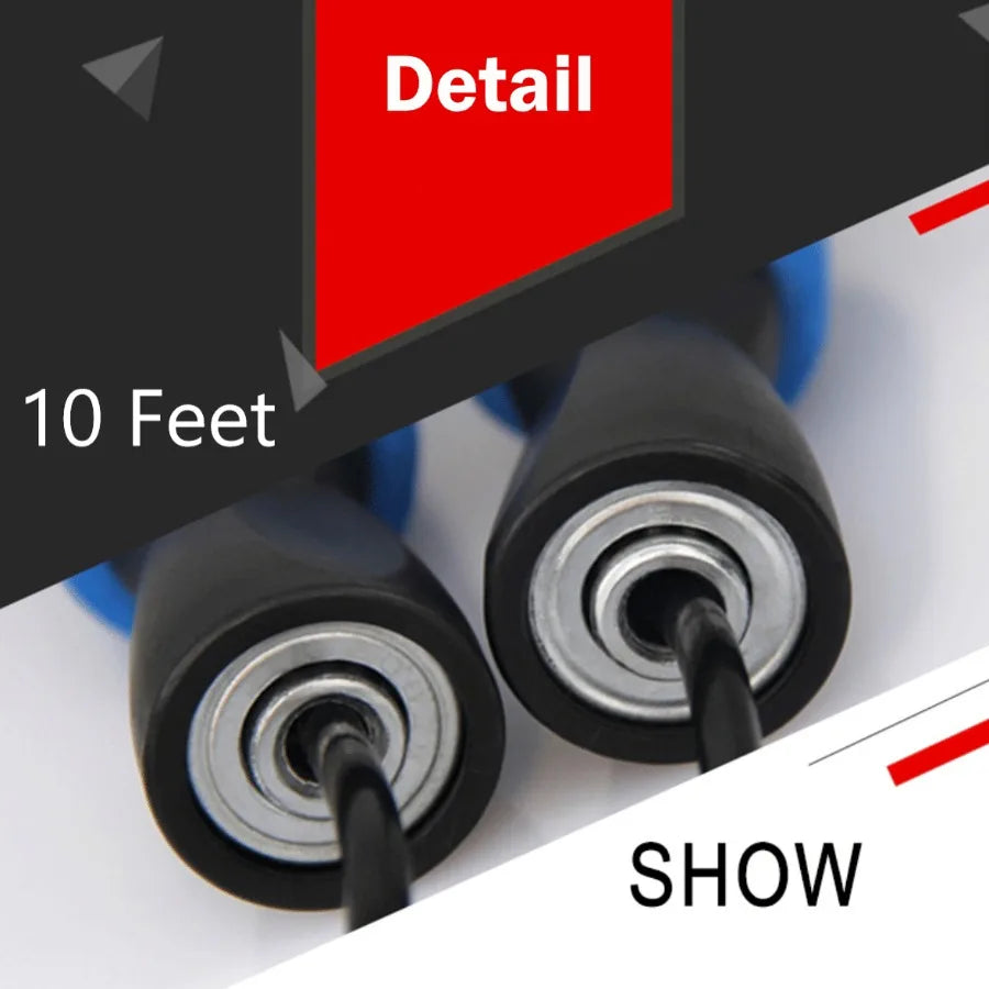 Gym Aerobic Exercise Boxing Skipping Jump Rope Adjustable Bearing Speed Fitness Bearing Jump Rope TangleFree Jumping Rope Speed