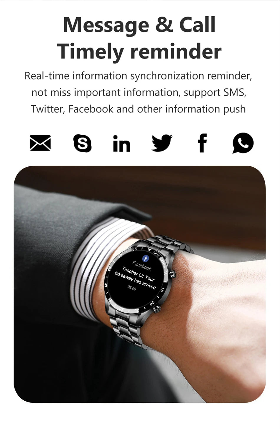 LIGE Steel Smartwatch