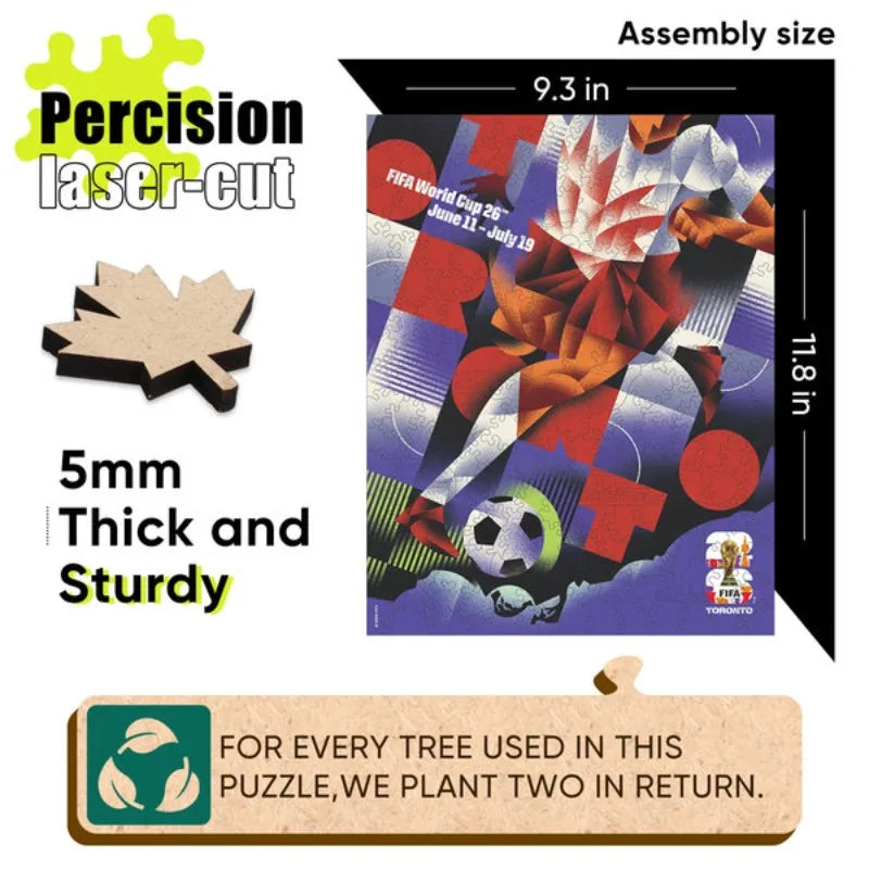 World Cup Wooden Puzzle Wall Art – 200 Pieces