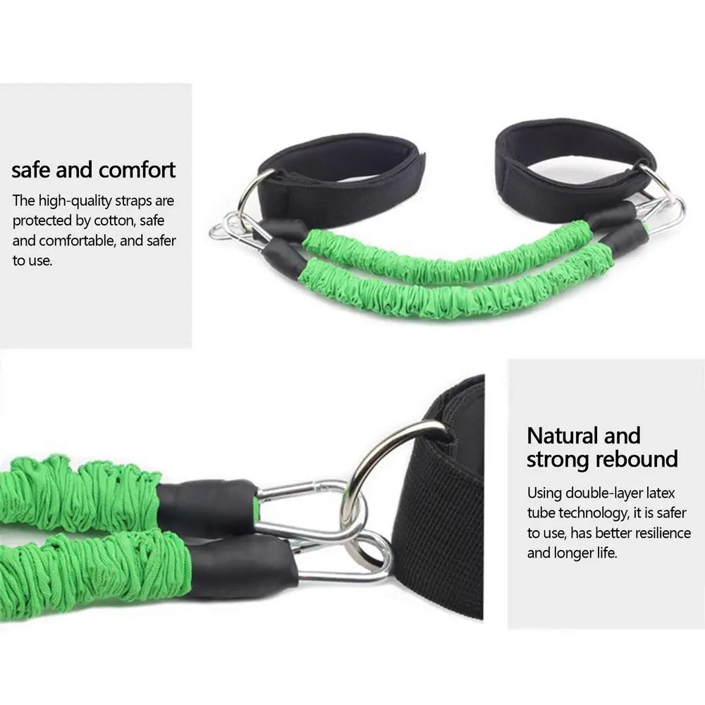 Resistance Bands Strength Training Workout Expander Yoga Gym Equipment Elastic Training Strap Fitness Bounce Trainer Rope