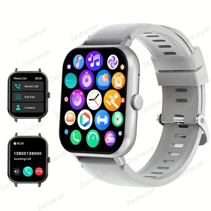 Fitness tracking, sleep monitoring time smart watch, with wireless call function, compatible with Android and iPhone,