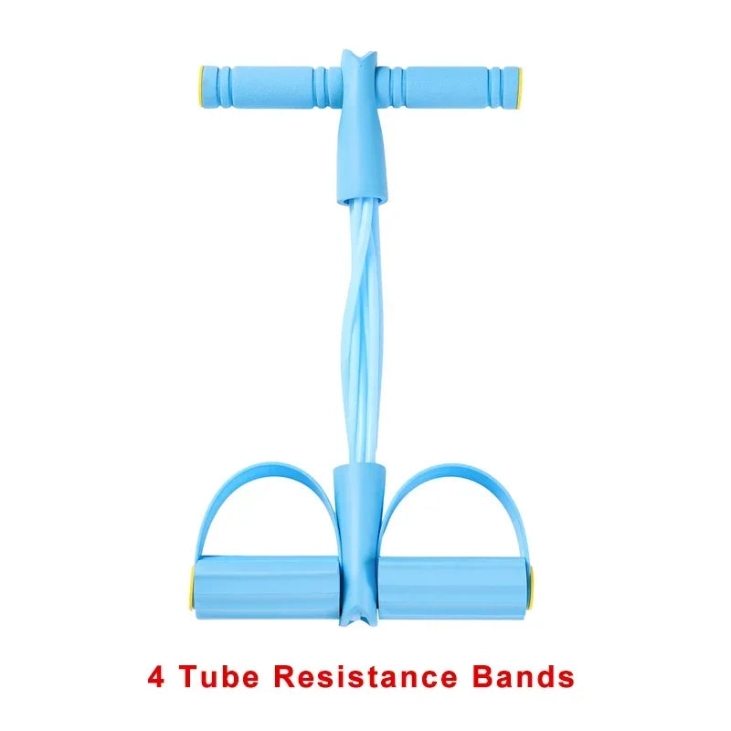 4-Level Resistance Band Tensioner with Non-Slip Handles - Home Fitness Equipment for Abdominal Muscle Training Yoga Abdominal